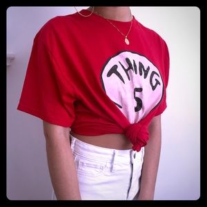 Oversized “Thing 5” Graphic tee shirt